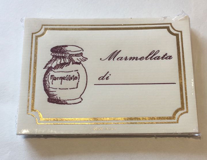 Etichette Autoadesive Marmellata Zubboli